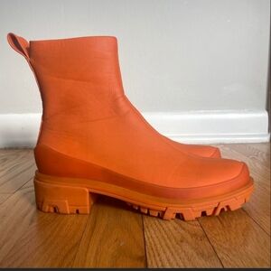 rag & bone Vibrant Orange Rain Boots